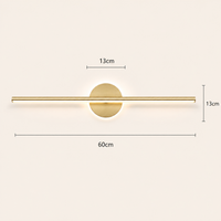 Gold Acrylic LED Wall Light