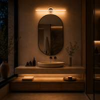 Gold Acrylic LED Wall Light