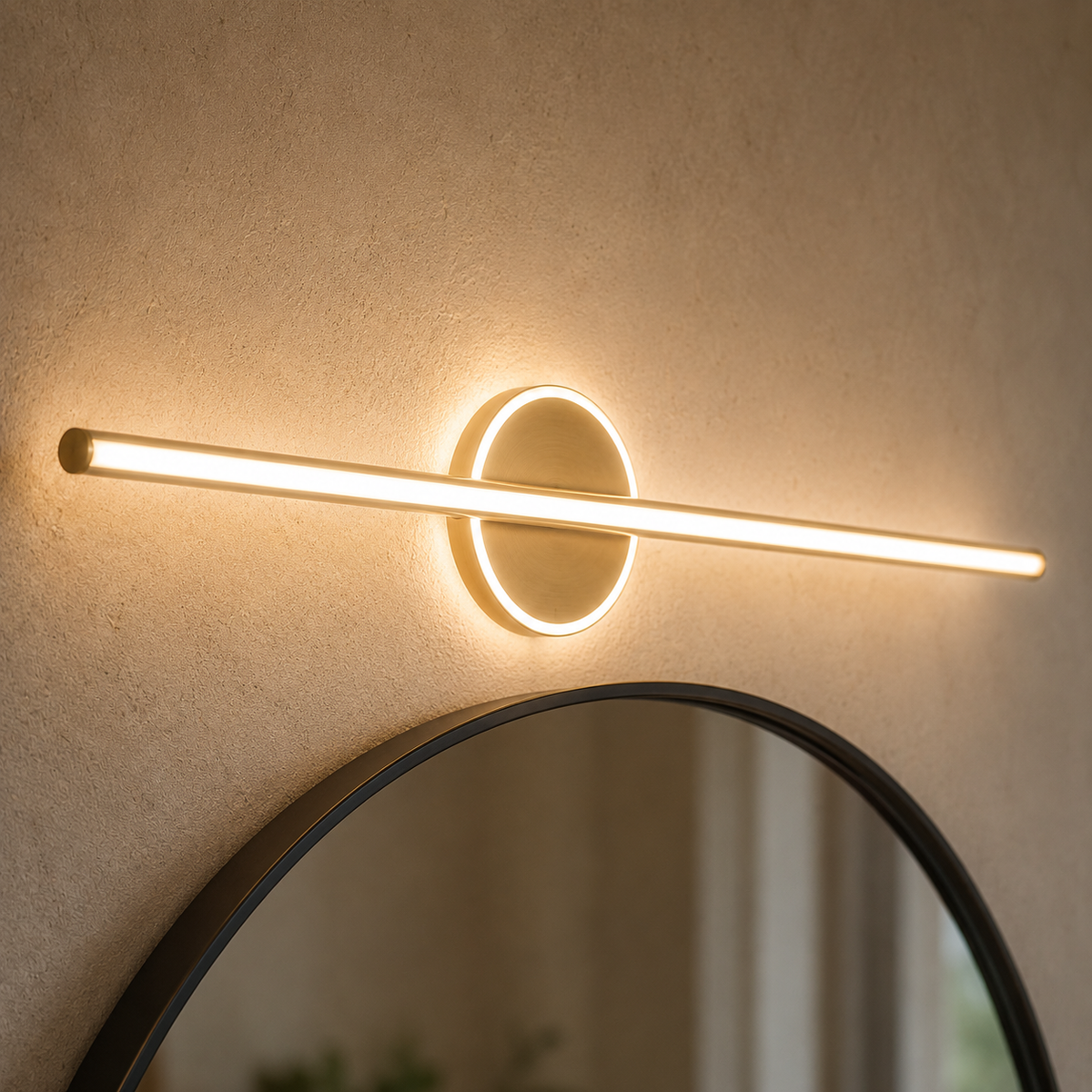 Gold Acrylic LED Wall Light