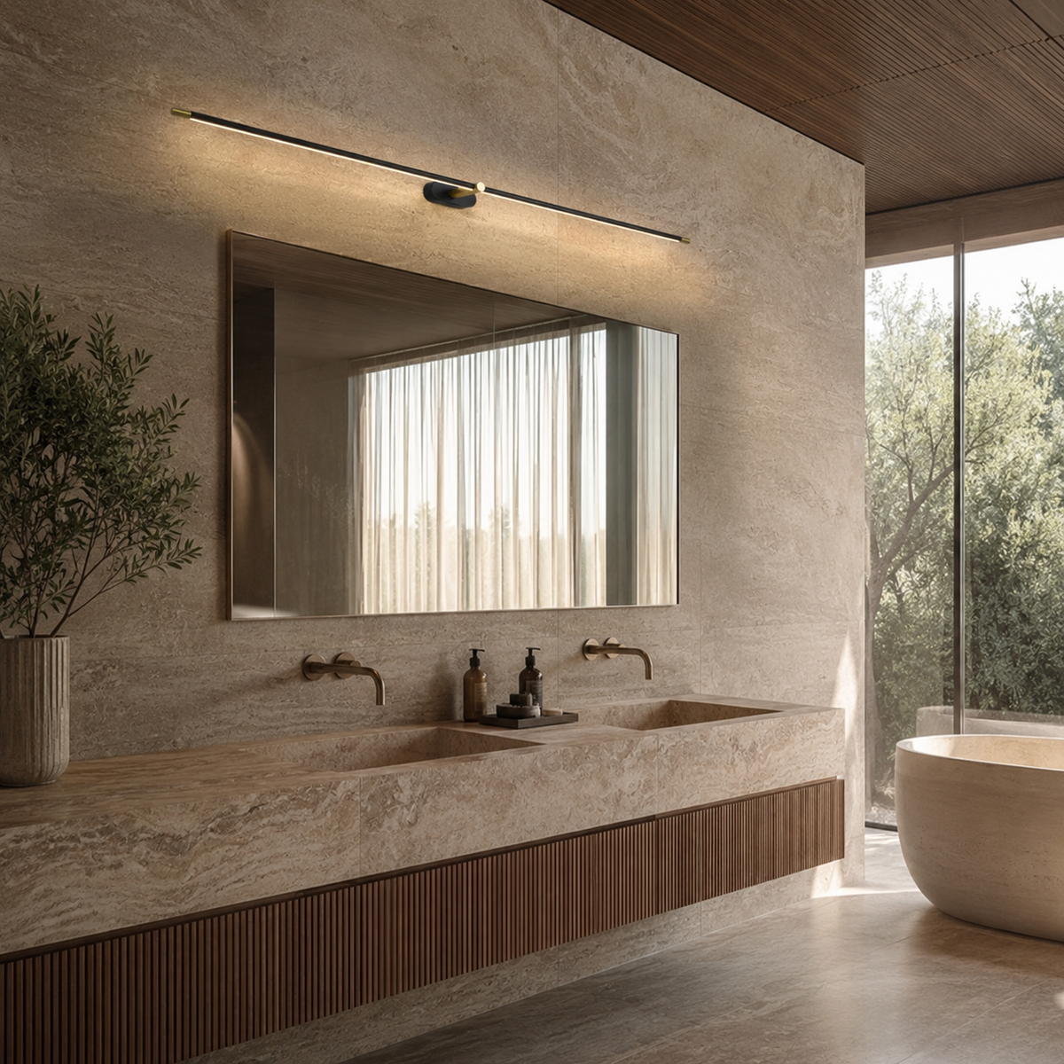 Bathroom Wall Lights Uk Linear LED