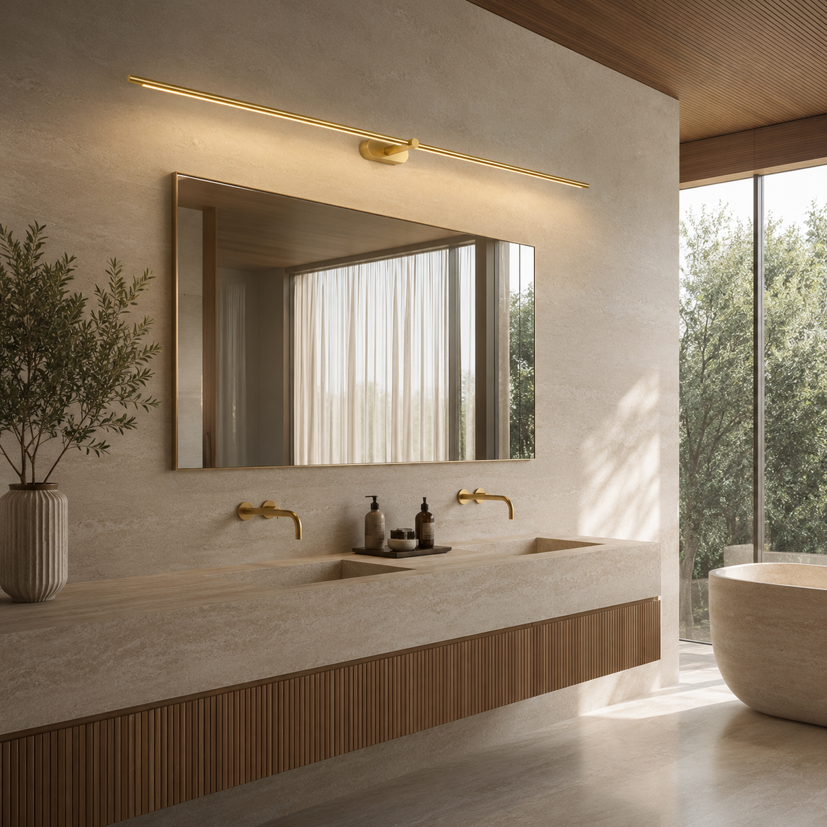 Bathroom Wall Lights Uk Linear LED