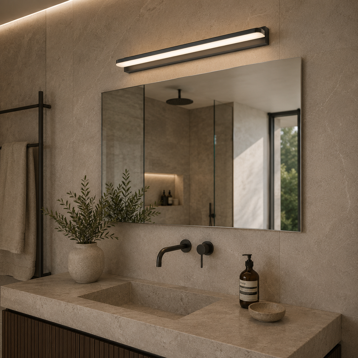 No-Drill Alloy LED Wall Lights