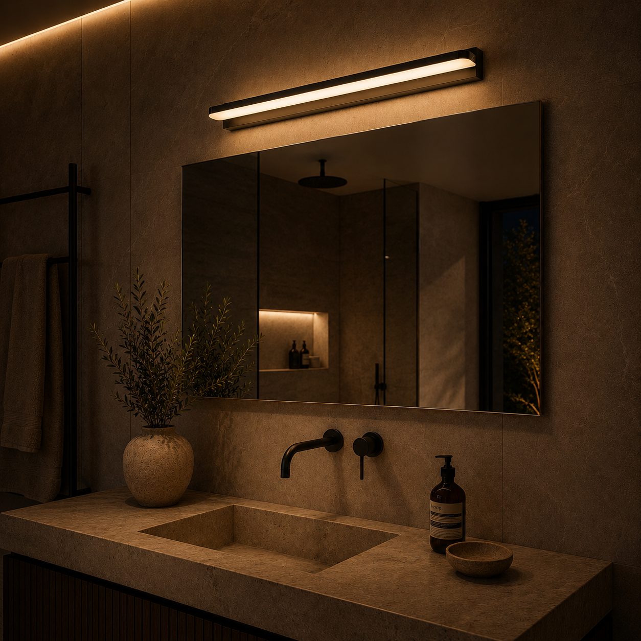 No-Drill Alloy LED Wall Lights