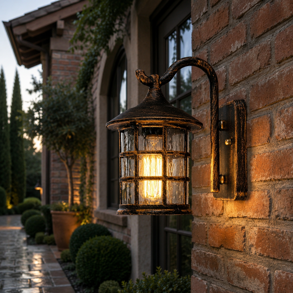 External Wall Lights Waterproof Metal