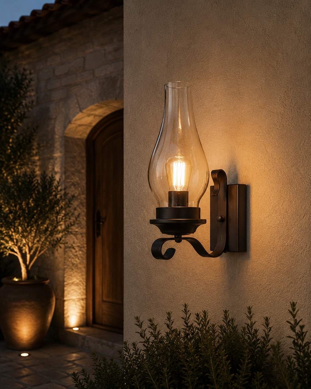 External Wall Lights Waterproof Metal