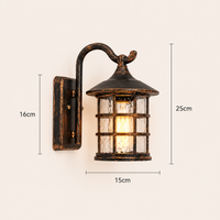External Wall Lights Waterproof Metal