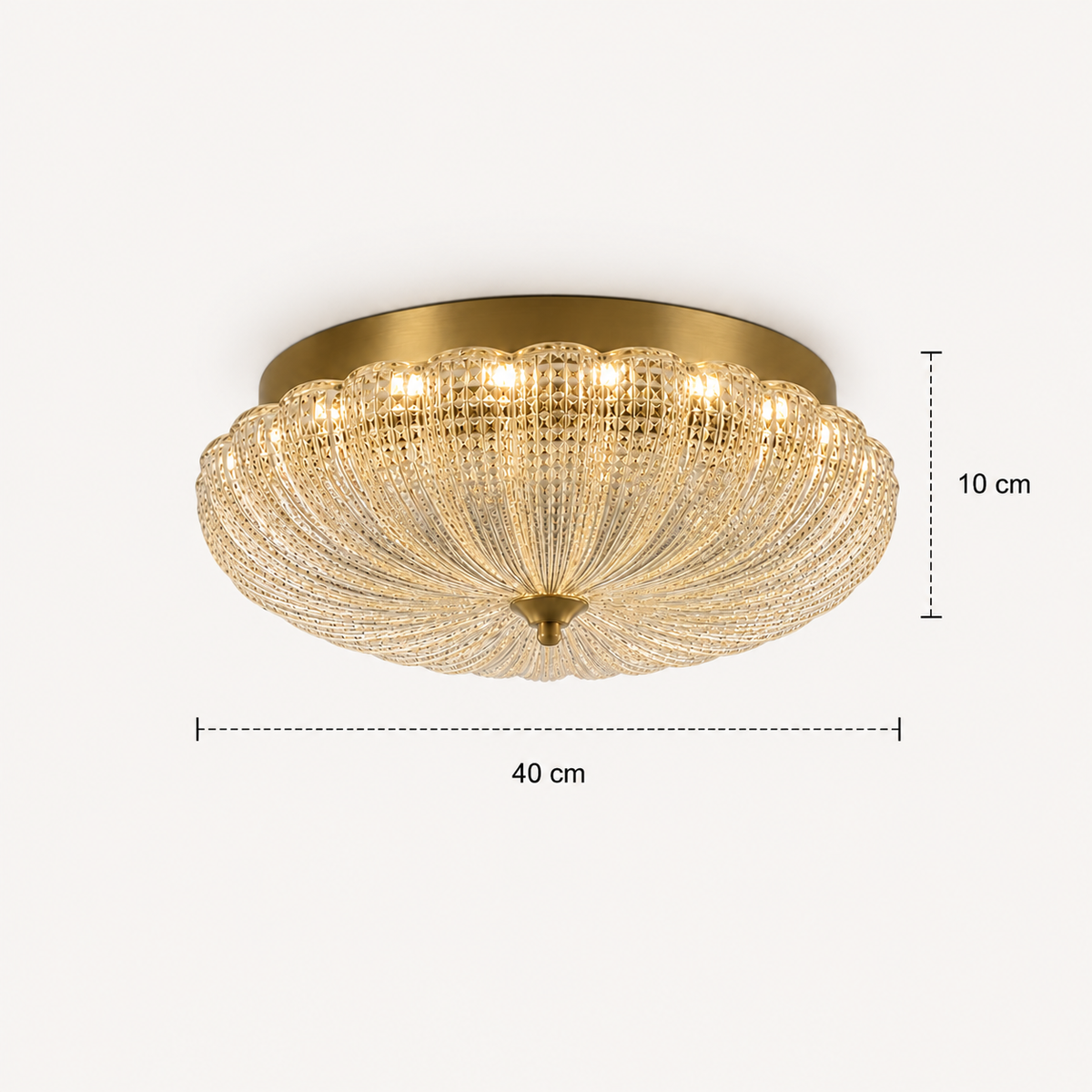 Led Flush Ceiling Lights Glass Retro
