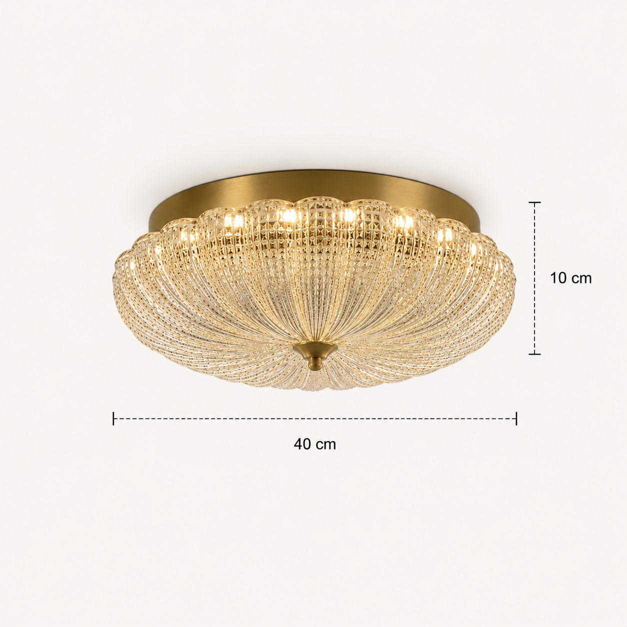 Led Flush Ceiling Lights Glass Retro