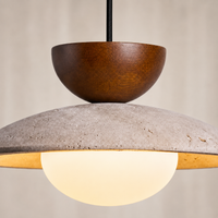 Pendant Lights Stone Yellow Travertine Wabi-Sabi