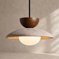 Pendant Lights Stone Yellow Travertine Wabi-Sabi