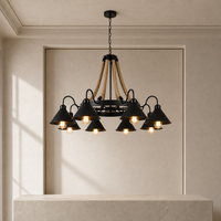Pendant Lights Iron Hemp Rope Industrial Vintage