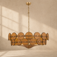 Chandeliers Glass Amber