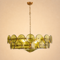 Chandeliers Glass Amber