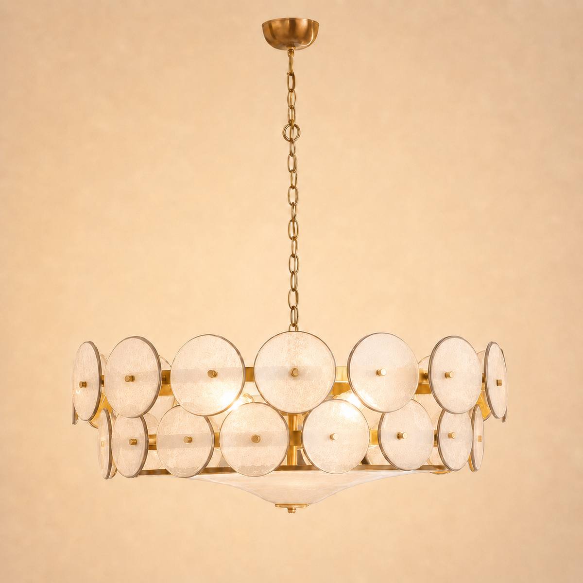 Chandeliers Glass Amber