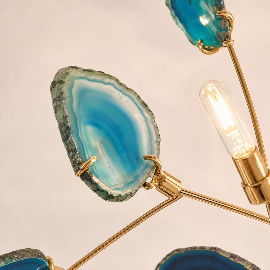 Modern Chandelier Lighting Agate Tree Branch