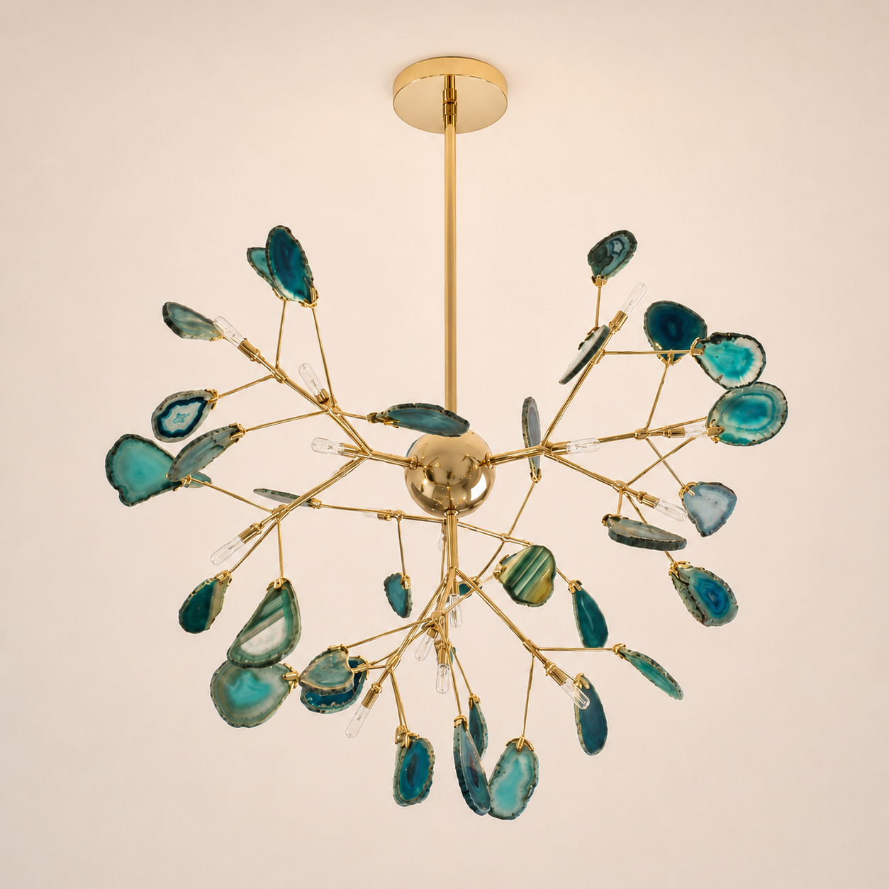 Modern Chandelier Lighting Agate Tree Branch