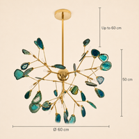Modern Chandelier Lighting Agate Tree Branch