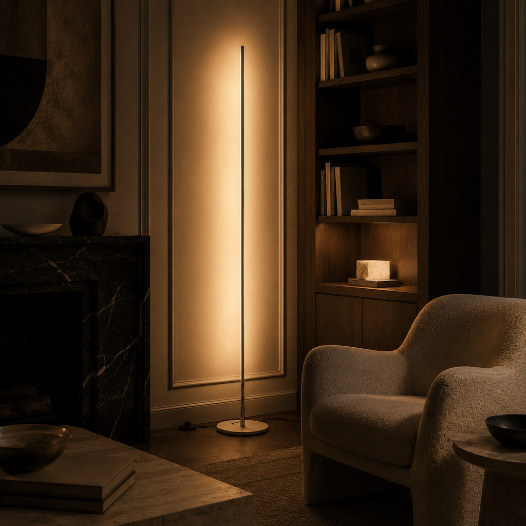 Gold Floor Lamp LED Linear