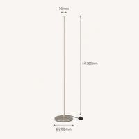 Gold Floor Lamp LED Linear