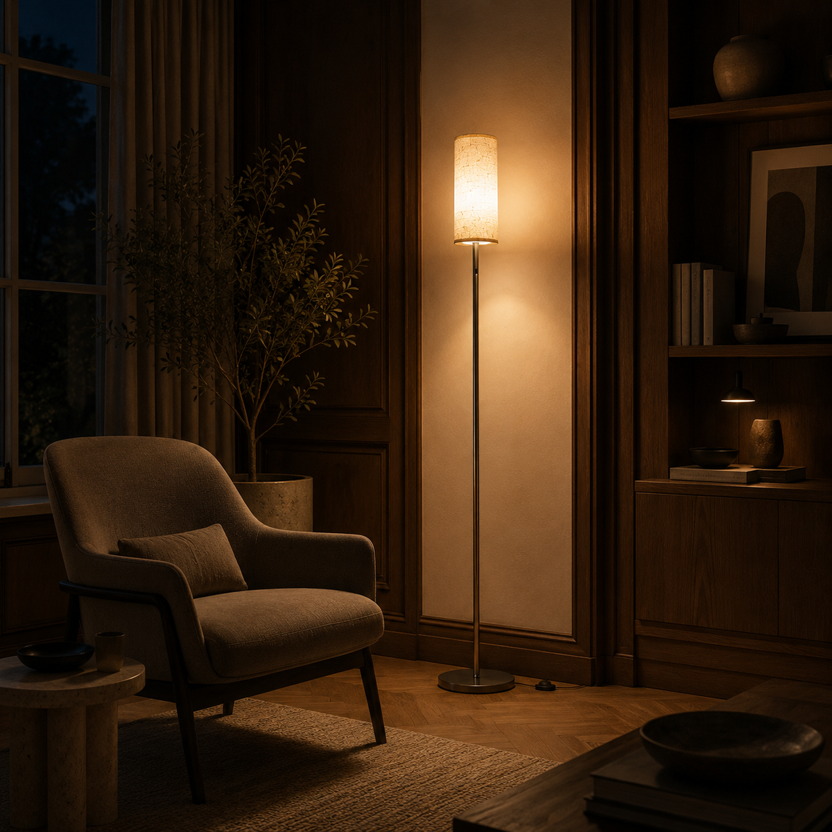 Dimmable Floor Lamp RGBW Smart App And Remote Control