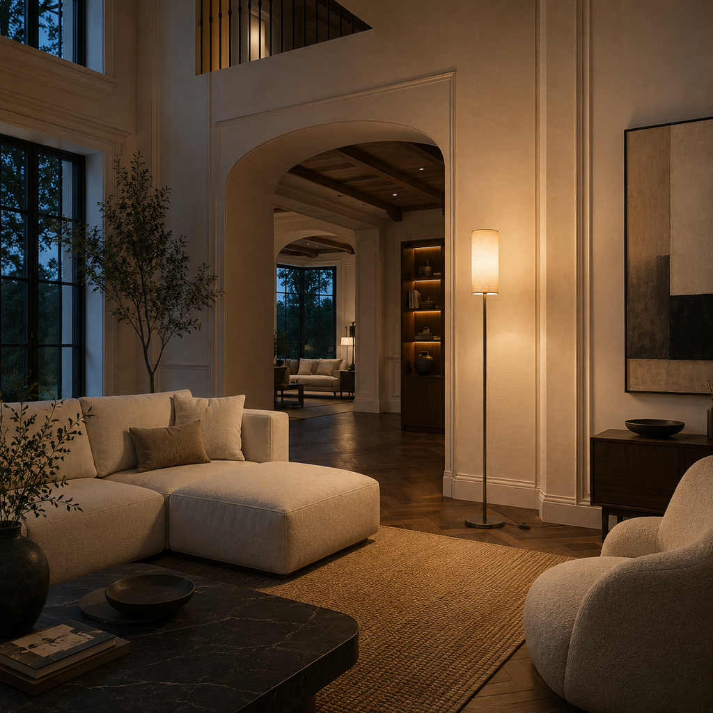 Dimmable Floor Lamp RGBW Smart App And Remote Control