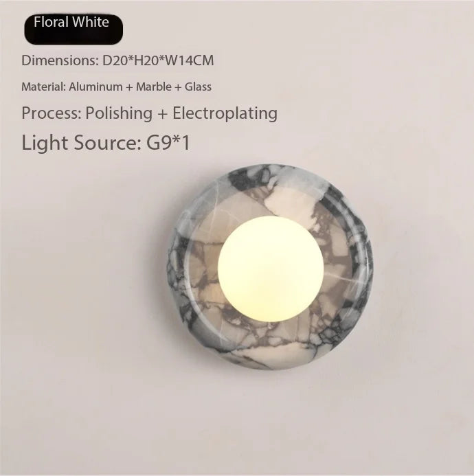 Wall Lights Stone Marble LED