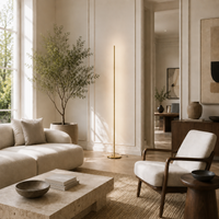 Gold Floor Lamp LED Linear