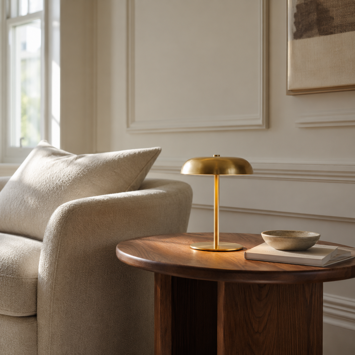 Rechargeable Cordless Touch Table Lamp with 3-Colour LED – Orla