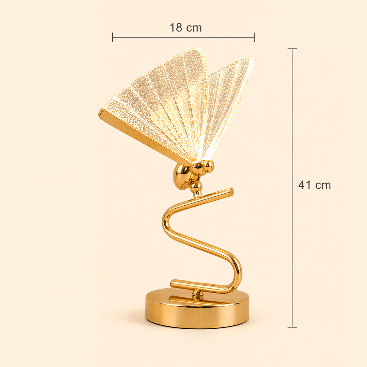 Unusual Gold Floor Lamp Butterfly