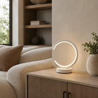 Dimmable Circular LED Table Lamp – Aven