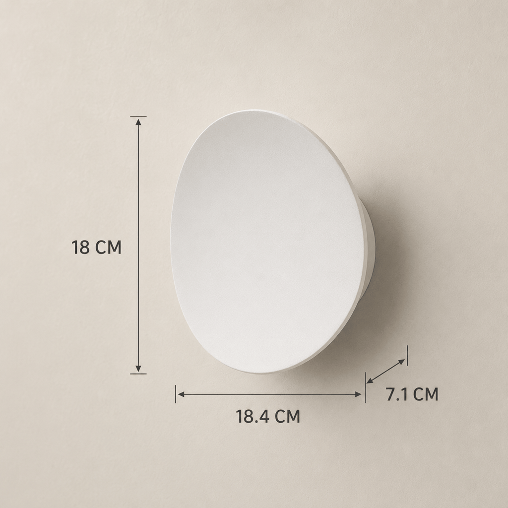 Norven Living Aira Pebble LED Wall Light – 18 cm