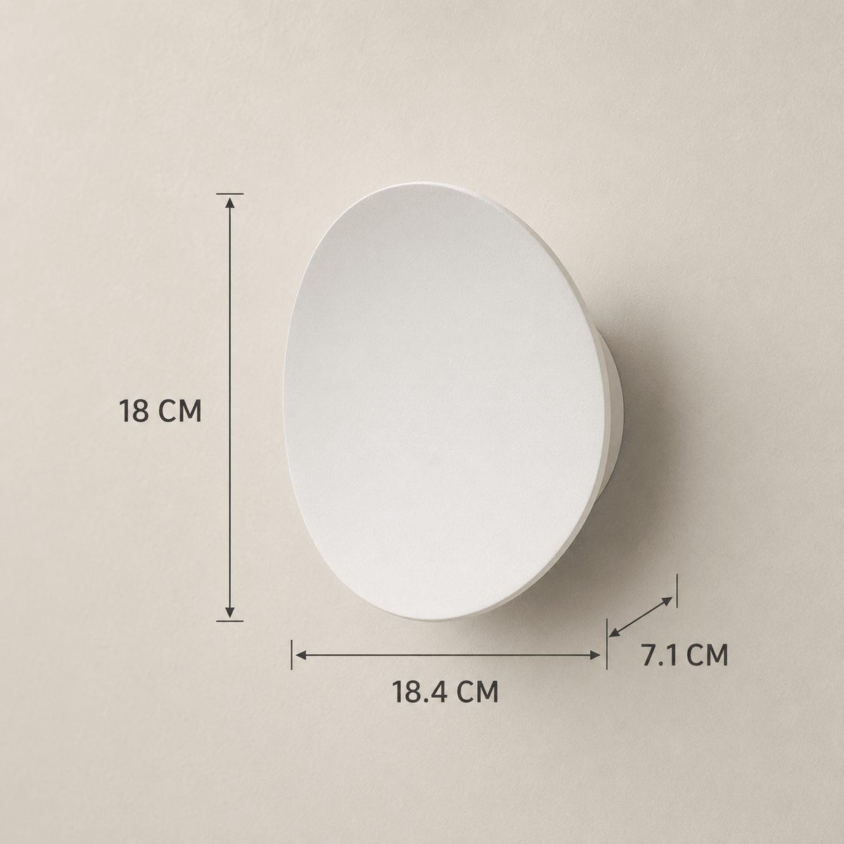 Norven Living Aira Pebble LED Wall Light – 18 cm