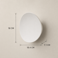 Norven Living Aira Pebble LED Wall Light – 18 cm