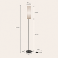 Norven Living Dimmable Floor Lamp RGBW Smart App And Remote Control