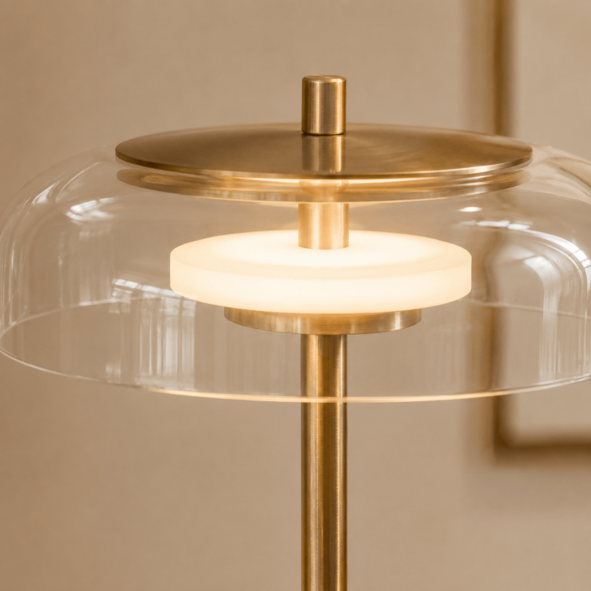 Norven Living Floor Lamps Metal Clear Glass Minimalist