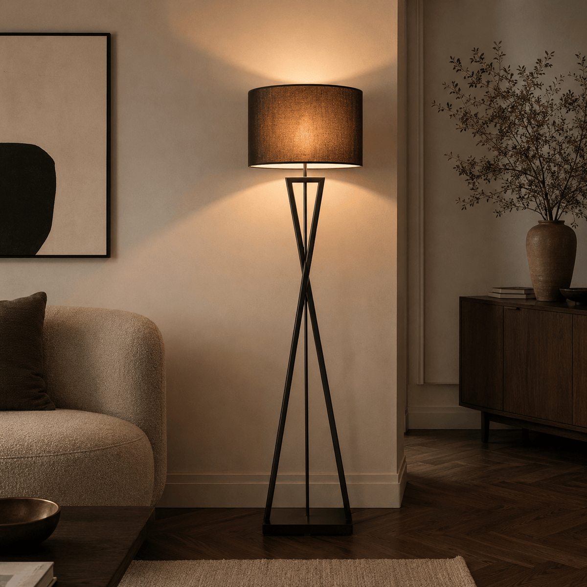 Norven Living Floor Lamps Modern Iron