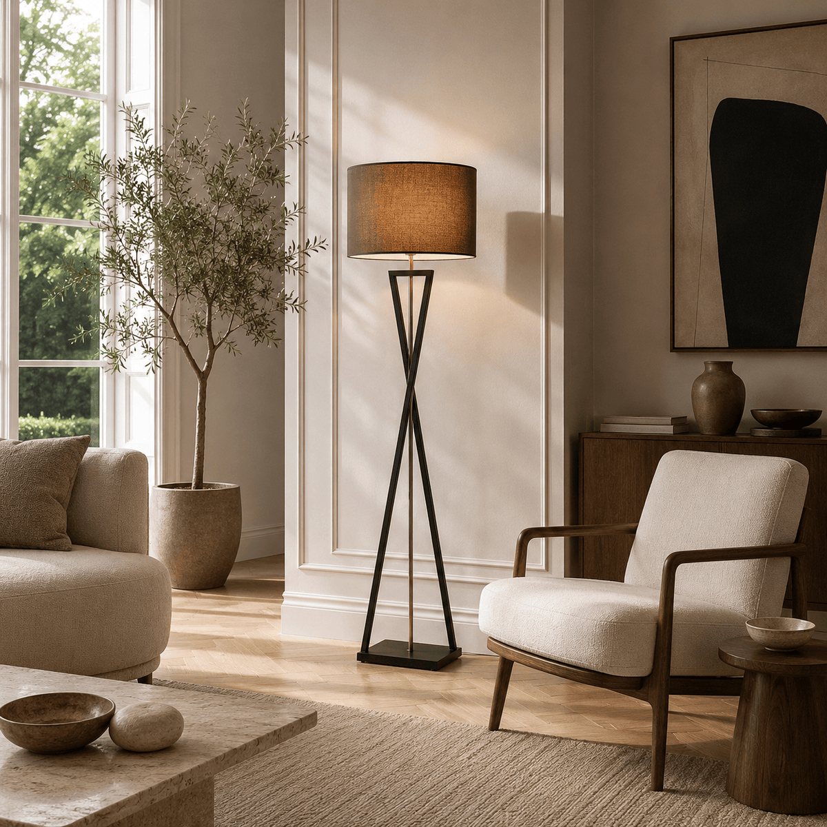 Norven Living Floor Lamps Modern Iron
