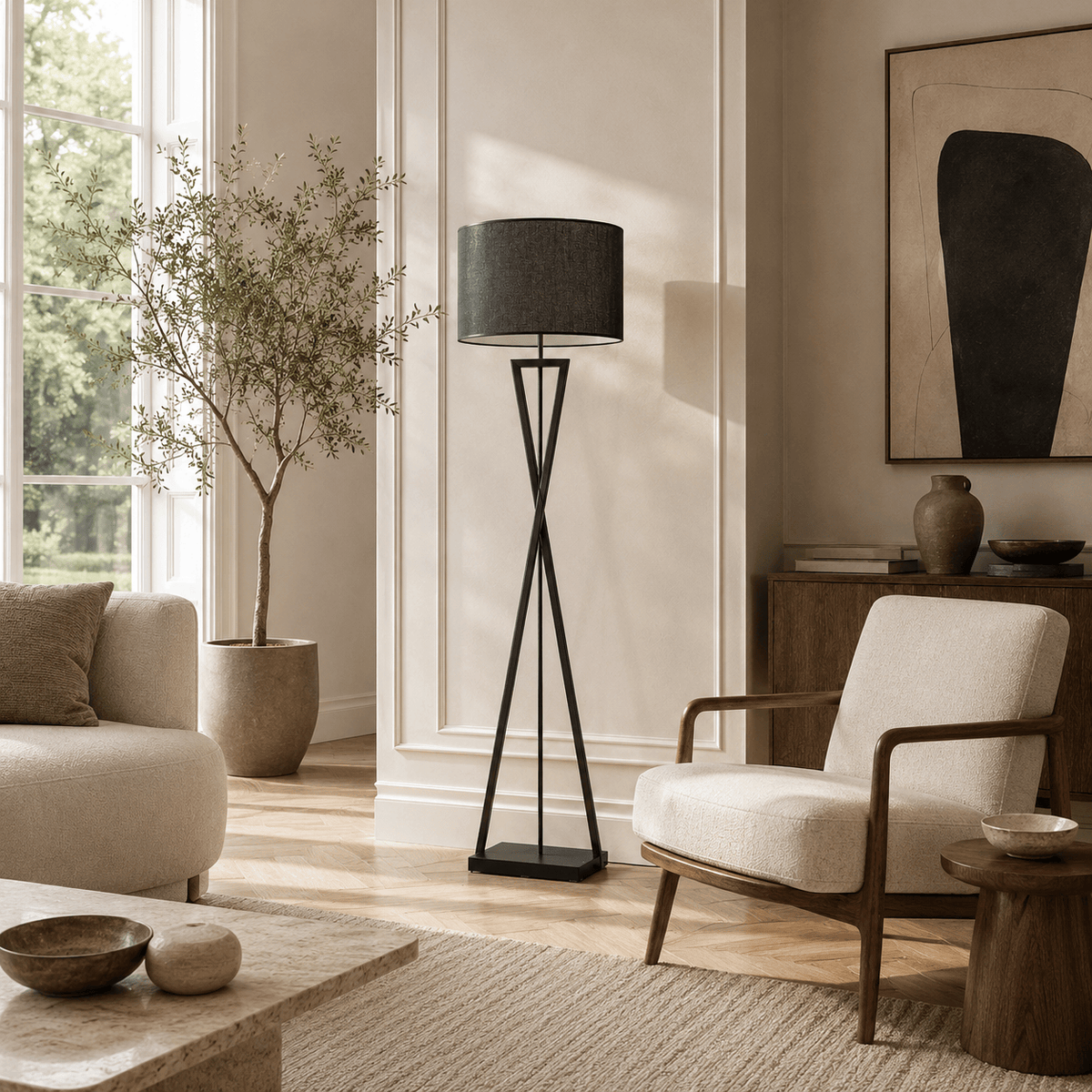 Norven Living Floor Lamps Modern Iron