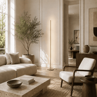 Norven Living Gold Floor Lamp LED Linear