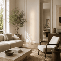 Norven Living Gold Floor Lamp LED Linear