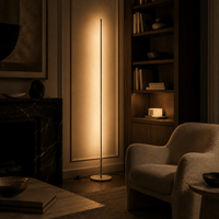 Norven Living Gold Floor Lamp LED Linear