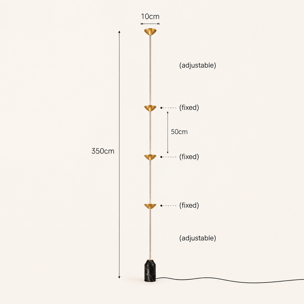Norven Living Led Floor Lamp Tension