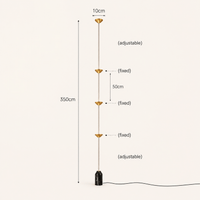 Norven Living Led Floor Lamp Tension
