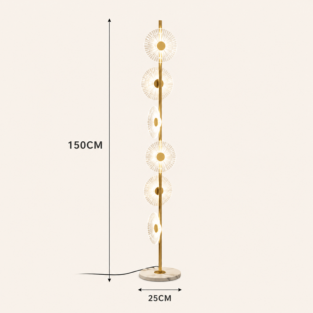 Norven Living Led Floor Lamps For Living Room