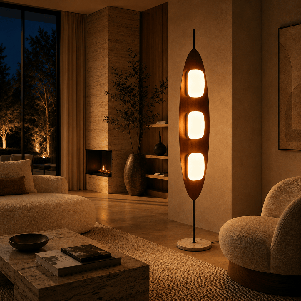 Norven Living Mid Century Modern Floor Lamp Pod