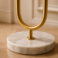Norven Living Milky White Glass Floor Lamp With Marble Base