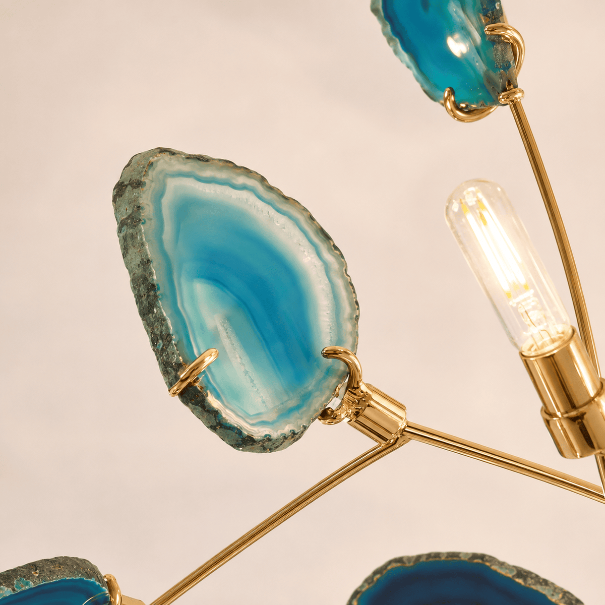 Norven Living Modern Chandelier Lighting Agate Tree Branch