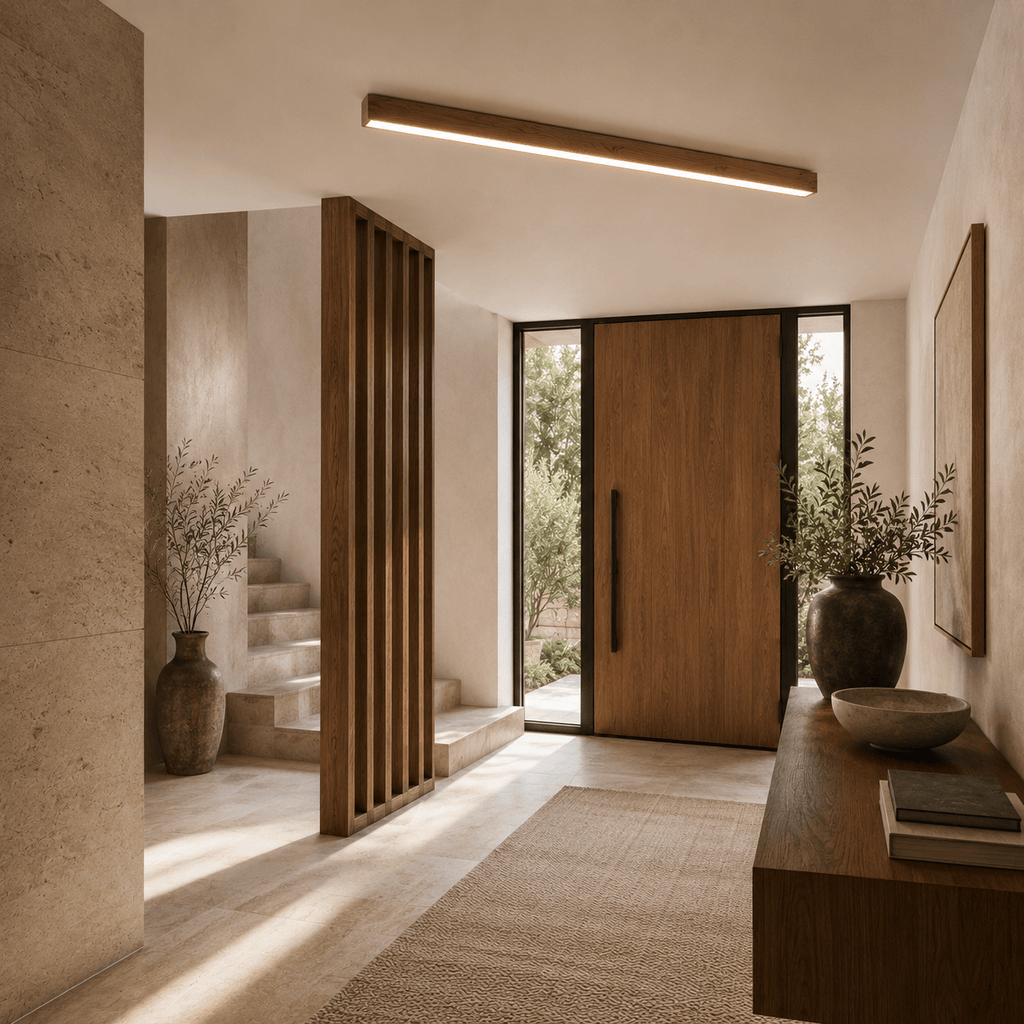 Norven Living Modern Led Ceiling Lights For Living Room Wooden