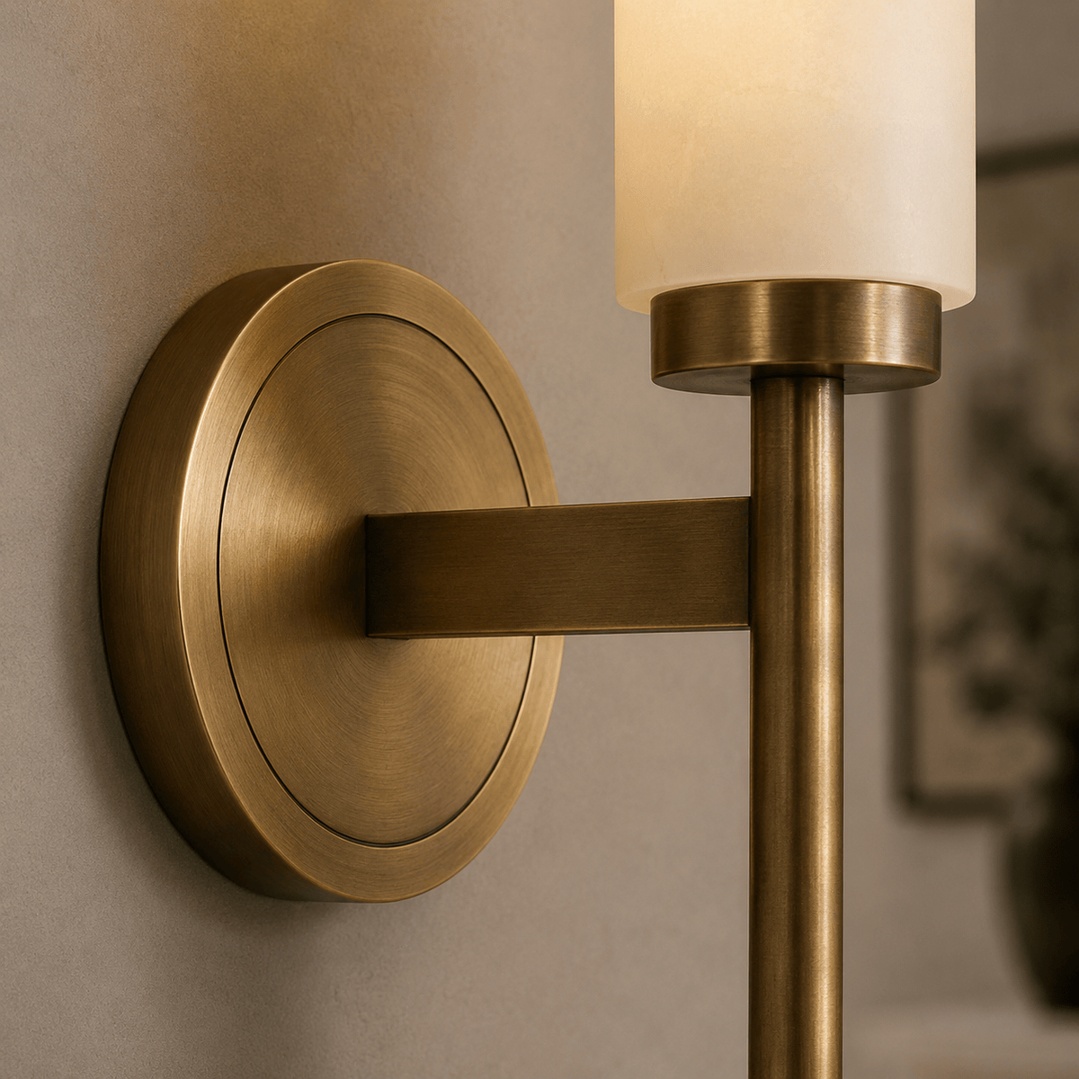 Norven Living Modern Led Wall Lights Marble Cylinder