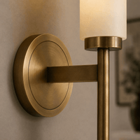 Norven Living Modern Led Wall Lights Marble Cylinder